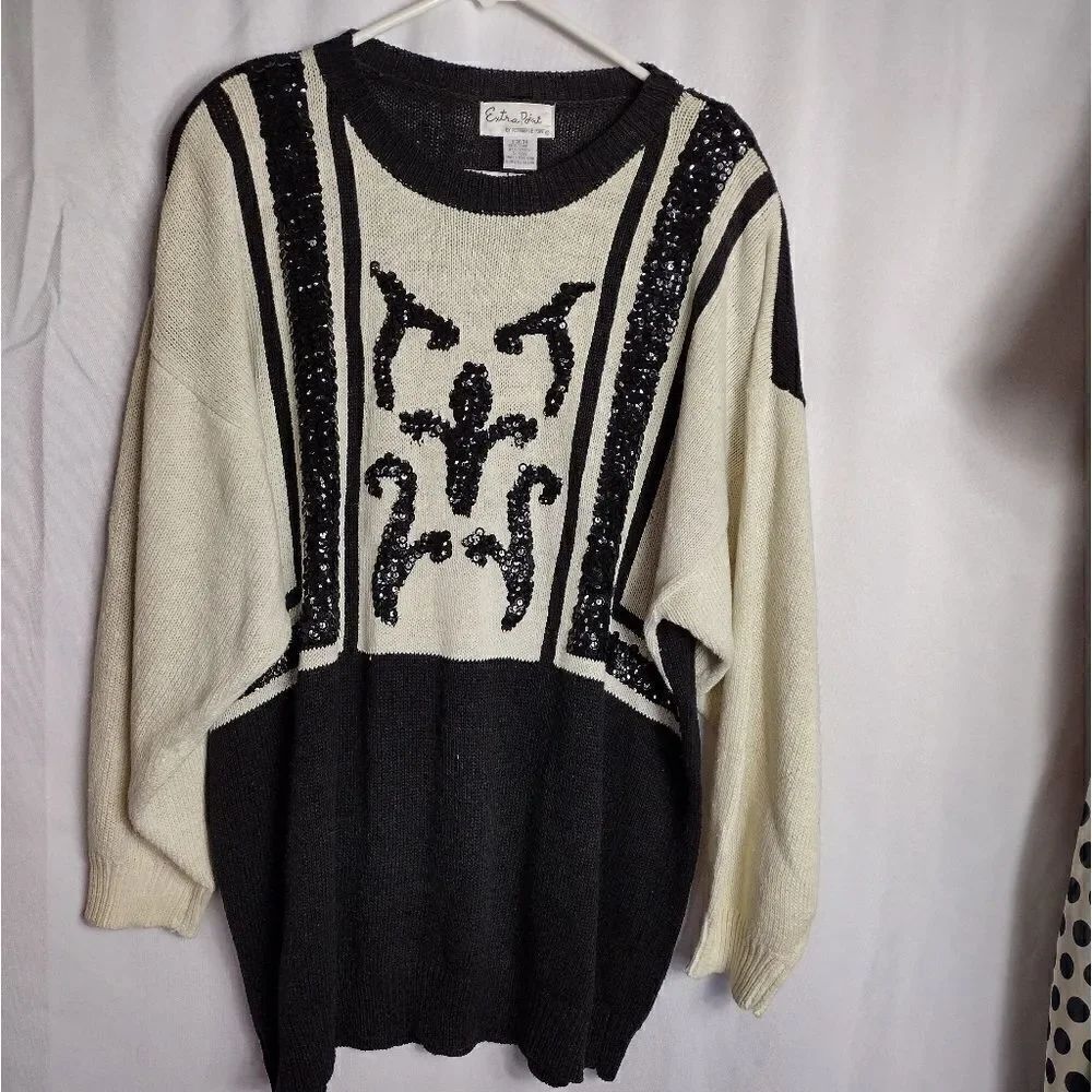 Vintage Reference Point sequined sweater